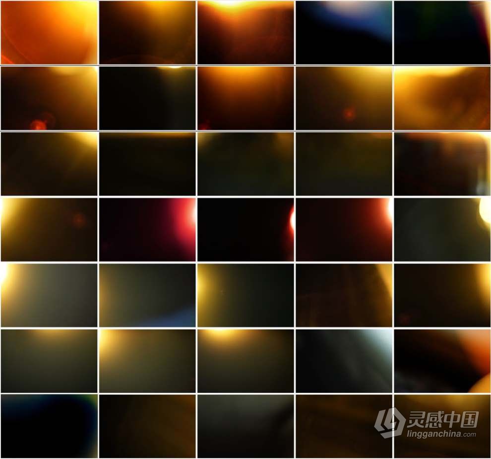 49张专业摄影镜头光晕叠加图片素材+PS动作 Pro Photography Lens Flare Overlays  灵感中国网 www.lingganchina.com