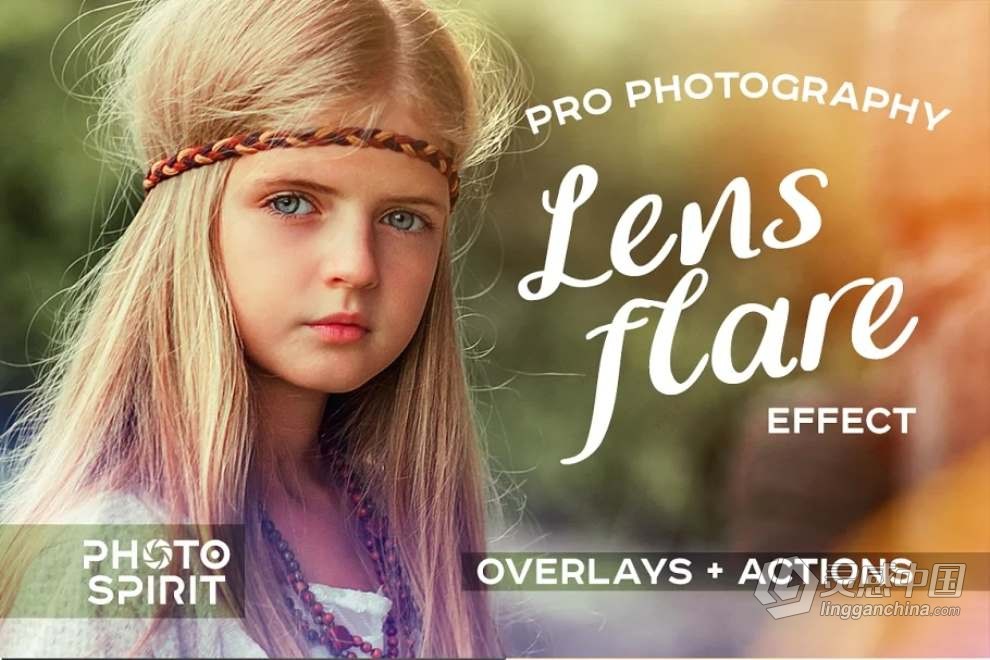 49张专业摄影镜头光晕叠加图片素材+PS动作 Pro Photography Lens Flare Overlays  灵感中国网 www.lingganchina.com