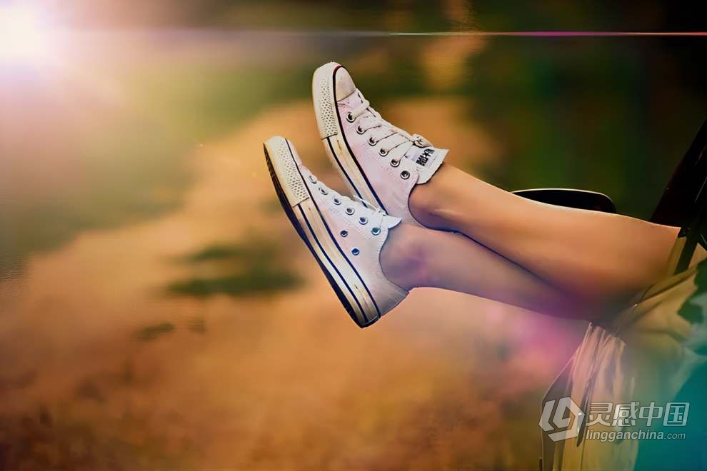 50张高品质眩光耀光曳光效果叠加图片素材+PS动作 Optical Flare Overlay Effects  灵感中国网 www.lingganchina.com