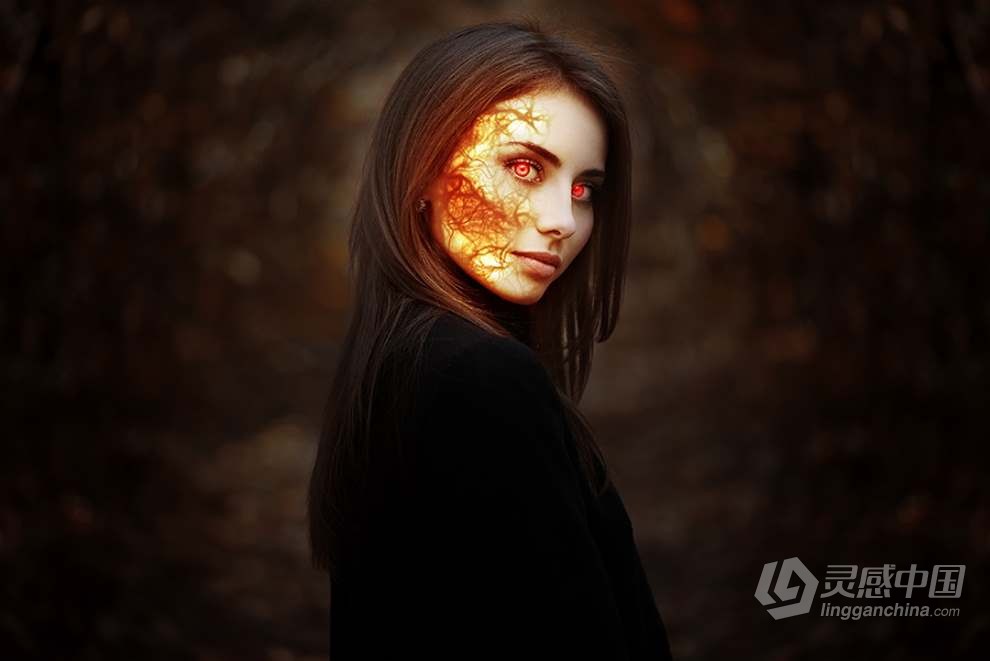 人体静脉毛细血管血液流动效果PS笔刷动作特效 Gif Animated Veins Photoshop Action  灵感中国网 www.lingganchina.com