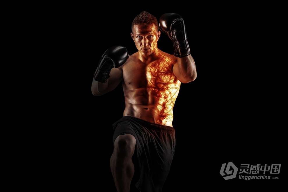 人体静脉毛细血管血液流动效果PS笔刷动作特效 Gif Animated Veins Photoshop Action  灵感中国网 www.lingganchina.com