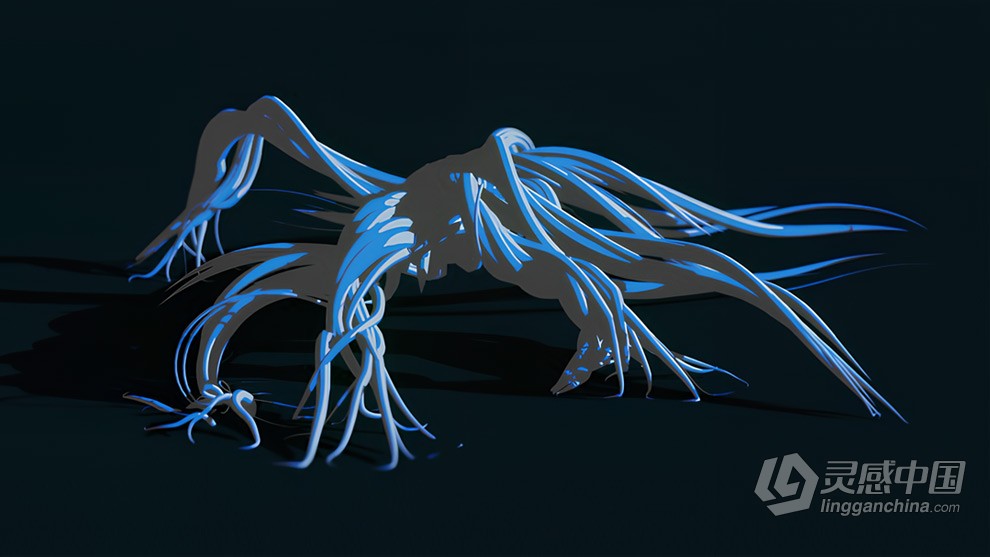 Blender触手怪兽奇幻生物制作视频教程 Animate Fantasy: Create Your Own Tentacle Monster in Blend  灵感中国社区 www.lingganchina.com