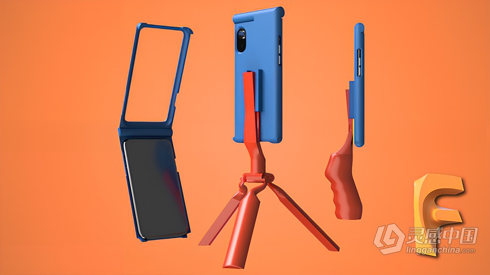 Fusion 360手机壳与支架3D打印制作流程视频教程 中文字幕 Advanced 3D Printing With Fusion 360: Design Y  灵感中国网 www.lingganchina.com