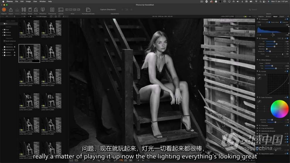 摄影师 Peter Coulson 楼梯人像摄影用光摆姿势教程 中英字幕  灵感中国网 www.lingganchina.com