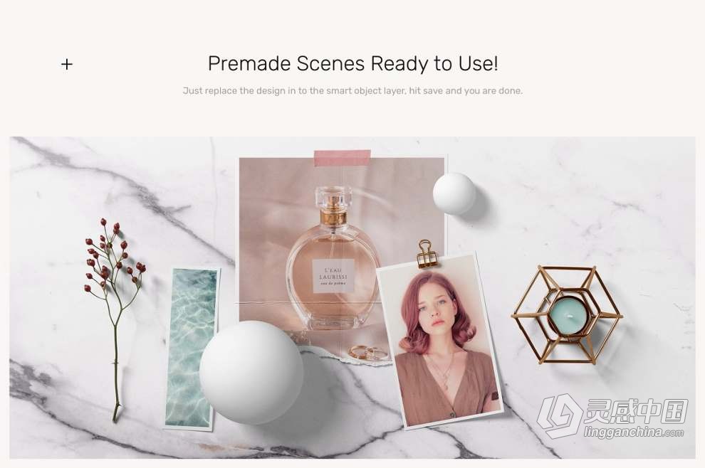 26种自然光线阴影背景纹理叠加情绪板场景模型PS样机 Moodboard Mockups – Scene Creator  灵感中国网 www.lingganchina.com