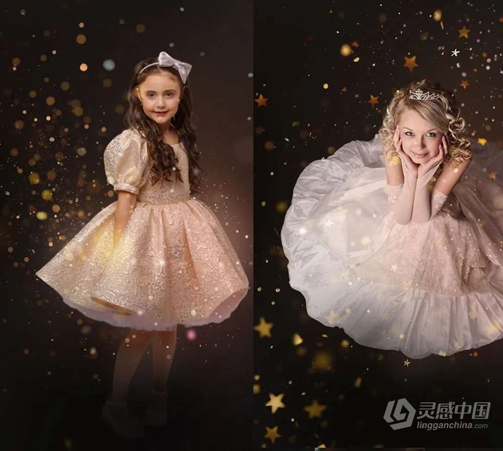 75张闪光粒子星芒斑点照片叠加特效图片素材 75 Glitter Overlays, Sparkle Effect for Photo Edit  灵感中国社区 www.lingganchina.com