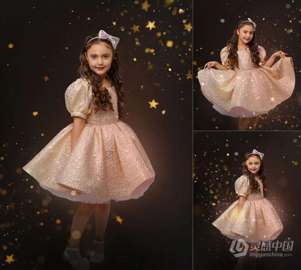 75张闪光粒子星芒斑点照片叠加特效图片素材 75 Glitter Overlays, Sparkle Effect for Photo Edit  灵感中国社区 www.lingganchina.com