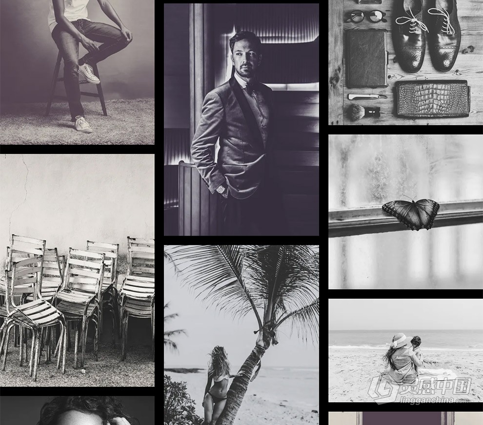 Richard Avedon - 经典影黑白胶片Lightroom预设 Avedon Lightroom Presets  灵感中国网 www.lingganchina.com