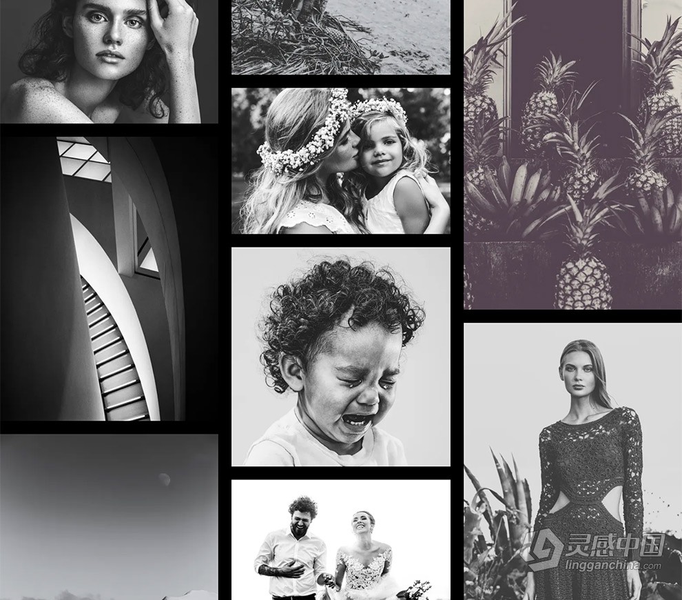 Richard Avedon - 经典影黑白胶片Lightroom预设 Avedon Lightroom Presets  灵感中国网 www.lingganchina.com