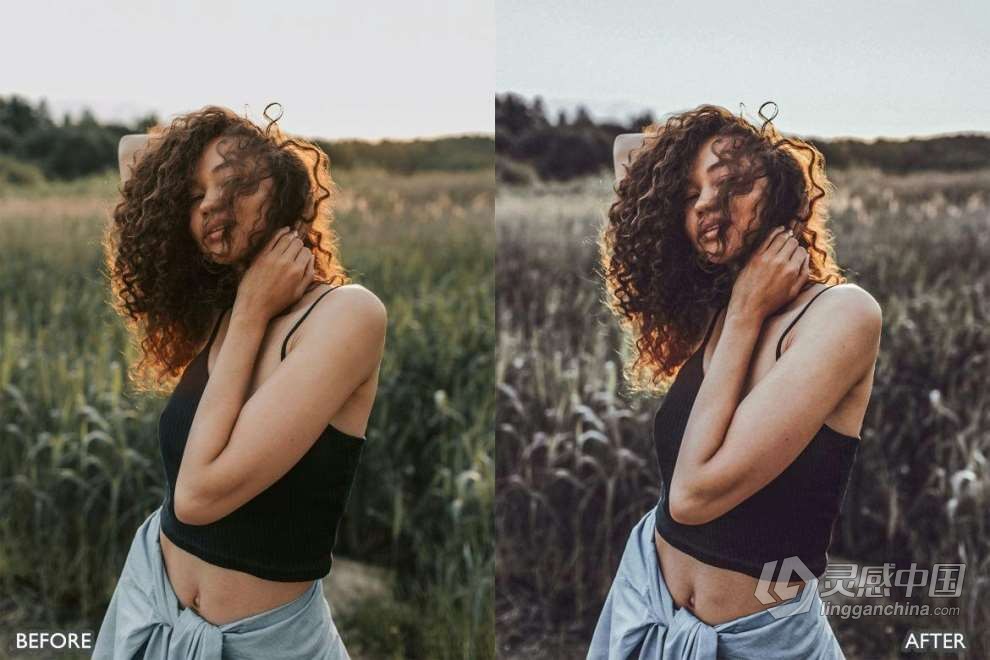 棕色电影人像LR预设 Cinematic Brown Portrait Lightroom Presets Pack  灵感中国网 www.lingganchina.com