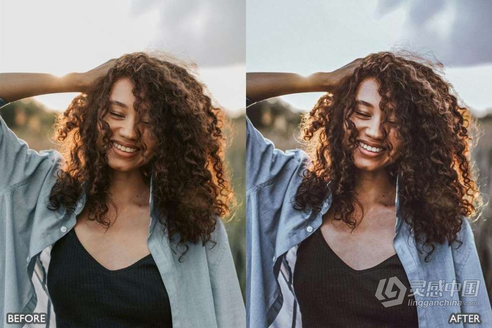棕色电影人像LR预设 Cinematic Brown Portrait Lightroom Presets Pack  灵感中国网 www.lingganchina.com