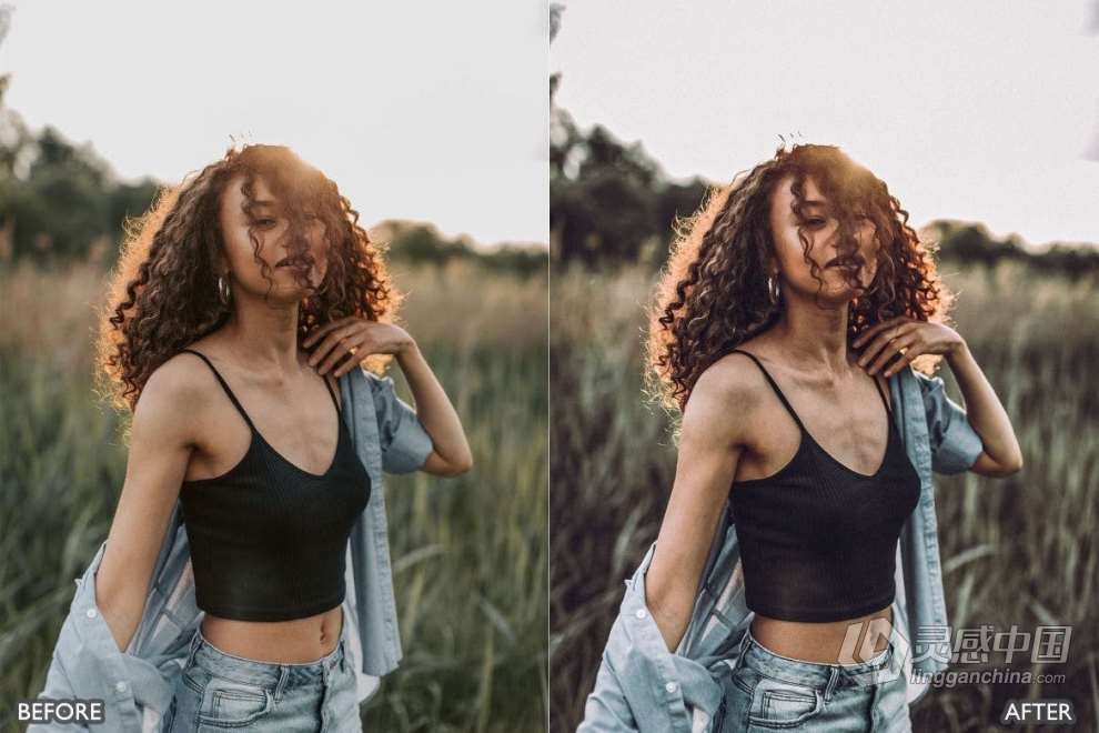 棕色电影人像LR预设 Cinematic Brown Portrait Lightroom Presets Pack  灵感中国网 www.lingganchina.com