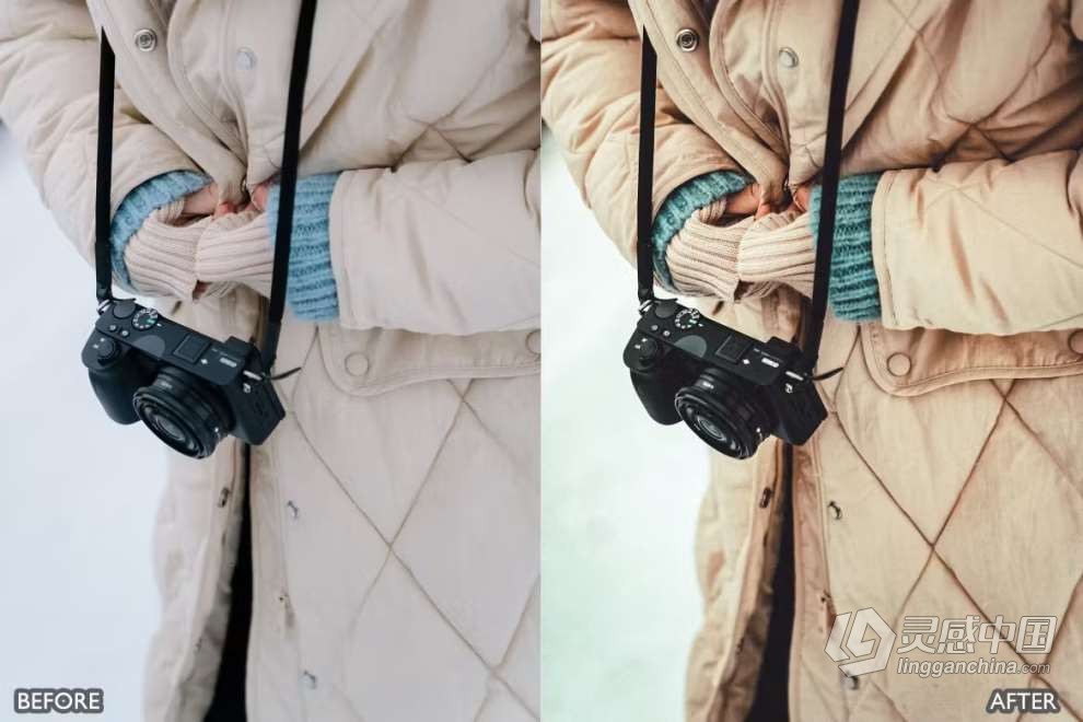 冬季胶片人像Lightroom预设 Snow Winter Lightroom Presets  灵感中国网 www.lingganchina.com