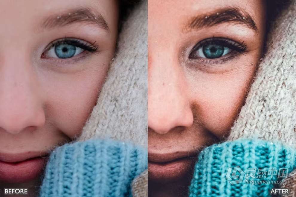 冬季胶片人像Lightroom预设 Snow Winter Lightroom Presets  灵感中国网 www.lingganchina.com