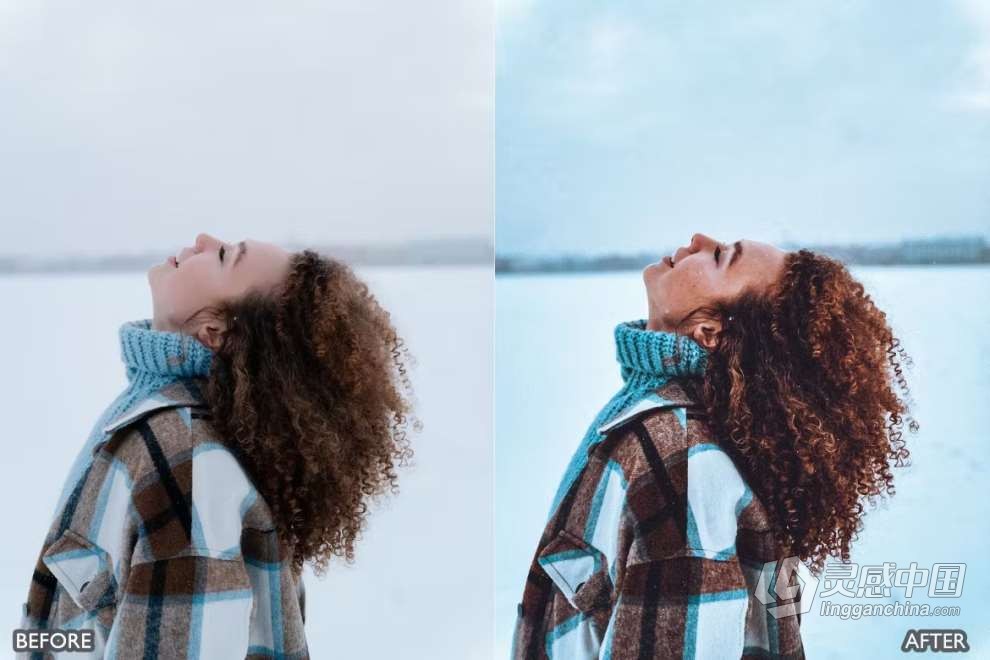 冬季胶片人像Lightroom预设 Snow Winter Lightroom Presets  灵感中国网 www.lingganchina.com