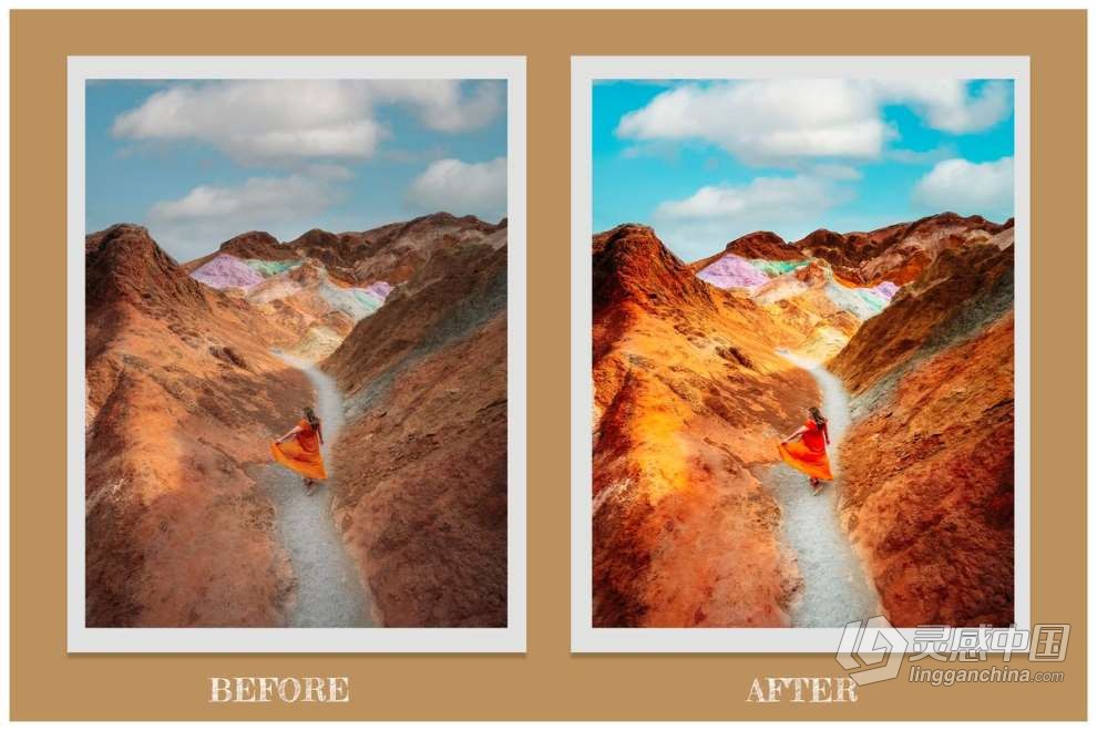 14个HDR旅拍风光人像Lightroom预设 14 HDR Photoshop actions Presets Lightroom  灵感中国网 www.lingganchina.com