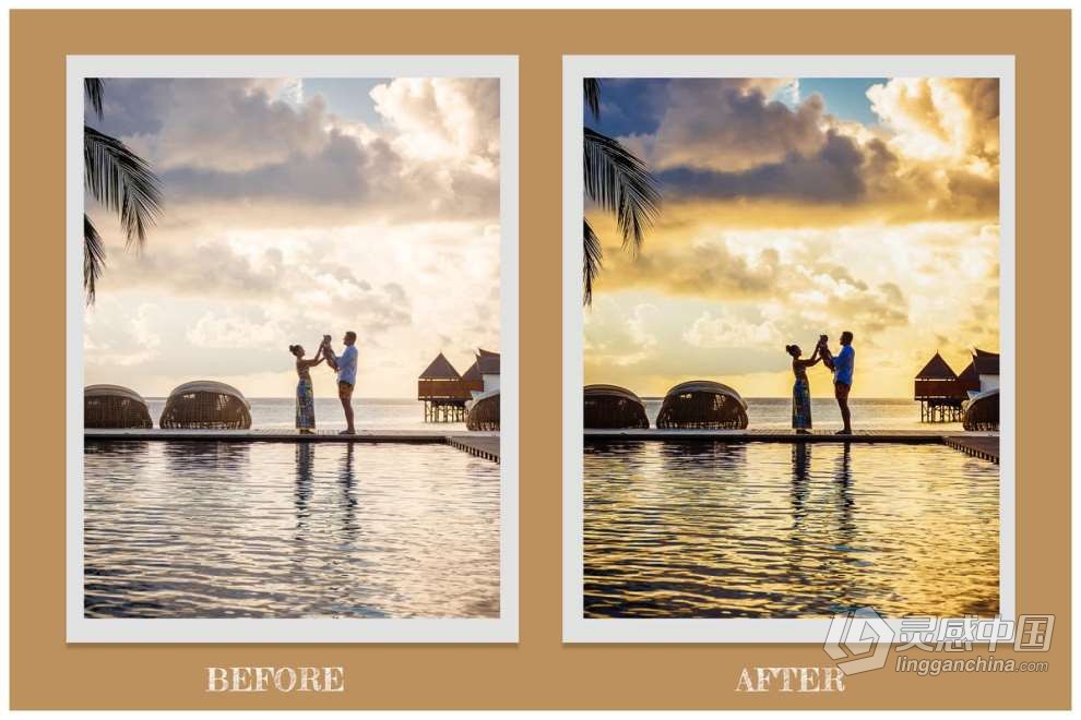14个HDR旅拍风光人像Lightroom预设 14 HDR Photoshop actions Presets Lightroom  灵感中国网 www.lingganchina.com