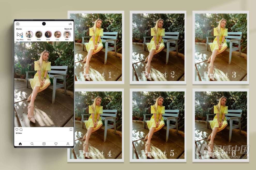 12个优雅电影人像Lightroom预设及LUT预设 12 Elegant Lightroom Preset  灵感中国网 www.lingganchina.com