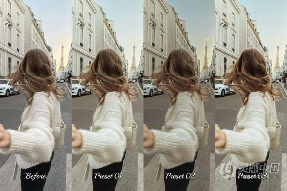12个自然光INS风格人像Lightroom预设 12 Natural Lightroom Presets for Aesthetic &amp; Stunni  灵感中国网 www.lingganchina.com