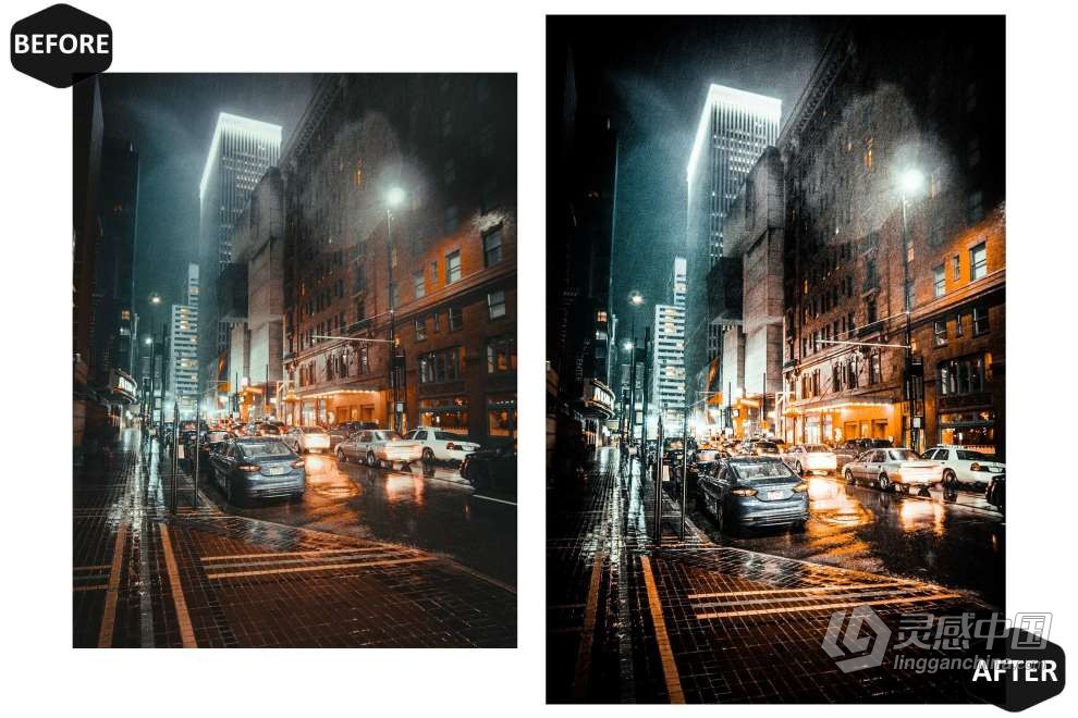 橙黑色城市街拍情绪人像Lightroom预设 12 Dark Urban Lightroom Presets, Outdoor Moody, Best Oran  灵感中国网 www.lingganchina.com