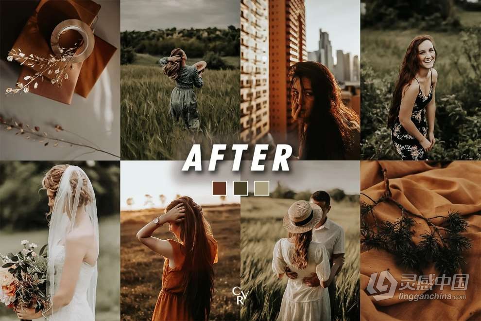 温暖朴实电影人像Lightroom预设 10 Warm And Earthy Lightroom Presets  灵感中国网 www.lingganchina.com