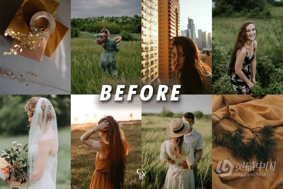 温暖朴实电影人像Lightroom预设 10 Warm And Earthy Lightroom Presets  灵感中国网 www.lingganchina.com