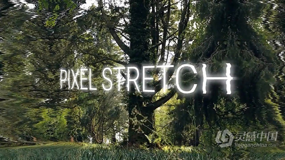画面像素拉伸扭曲变形特效AE/PR插件 Pixel Stretch v1.6.0 Win/Mac版  灵感中国网 www.lingganchina.com