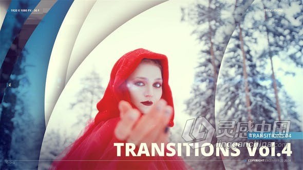 干净清晰圆圈分割平滑移动视差图形转场效果AE模版 Clean Transitions  灵感中国网 www.lingganchina.com