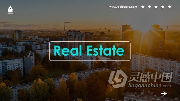 适合制作房地产广告室内装修介绍视频AE模版 Real Estate  灵感中国网 www.lingganchina.com
