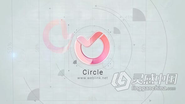 建筑装饰概念绘图标志清晰明亮LOGO片头AE模版 Architectural Logo 2  灵感中国网 www.lingganchina.com
