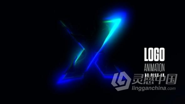 彩色光效演绎公司LOGO标志动画AE模版 Logo Animation  灵感中国网 www.lingganchina.com