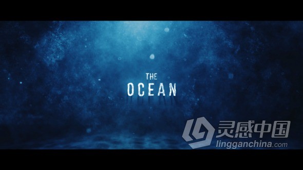 水下标题电影预告片AE模版 Underwater Cinematic Trailer  灵感中国网 www.lingganchina.com
