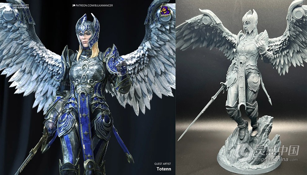 艾琳女士《博德之门3》游戏角色雕刻手办3D打印模型  灵感中国网 www.lingganchina.com