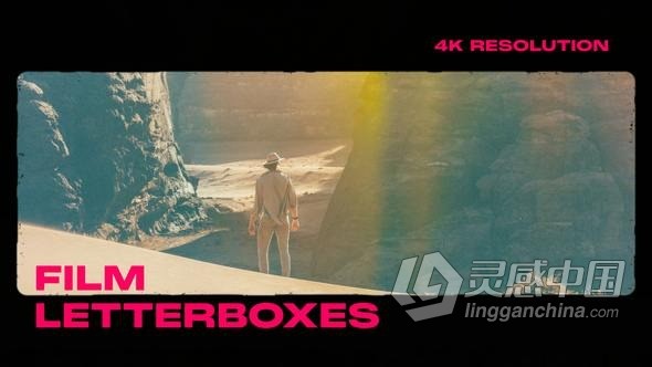 10个电影胶片取景边框信箱遮罩效果叠加PR模板 Film Letterbox Overlays  灵感中国网 www.lingganchina.com