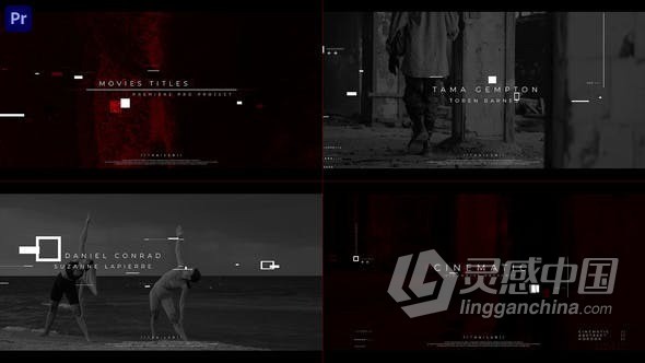 故障效果电影标题开场白PR模板 Film Titles Opener V 0.4  灵感中国网 www.lingganchina.com