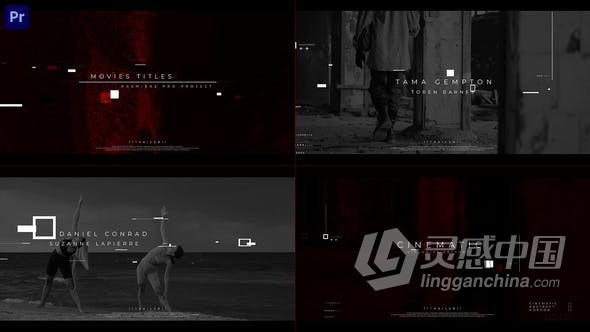 故障效果电影标题开场白PR模板 Film Titles Opener V 0.4  灵感中国社区 www.lingganchina.com