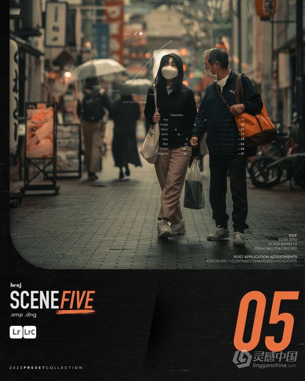 benj™ 8款独特电影风格场景情绪复古人文摄影调色Lightroom预设 benj™ – SCENES Preset Pack  灵感中国网 www.lingganchina.com