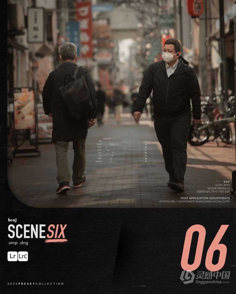 benj™ 8款独特电影风格场景情绪复古人文摄影调色Lightroom预设 benj™ – SCENES Preset Pack  灵感中国网 www.lingganchina.com