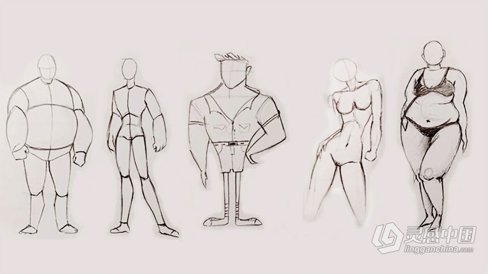 人物角色素描绘画从入门到精通传统绘画艺术视频教程 Character Figure Drawing Class From Beginner to Advance  灵感中国网 www.lingganchina.com