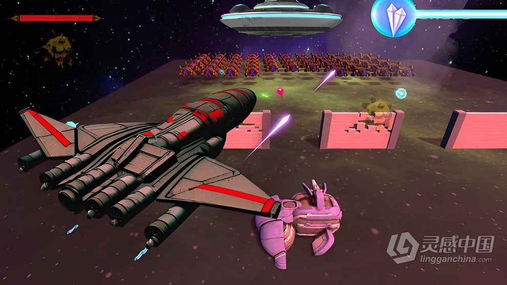 Unity与C#3D太空射击游戏完整制作流程视频教程 Complete 3D Space Shooter in Unity C# For Beginners 2  灵感中国网 www.lingganchina.com