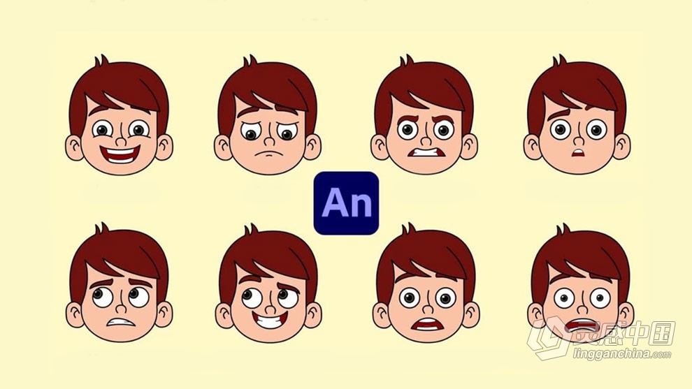 Adobe Animate卡通动画从入门到精通视频教程 Learn to Animate Character from Scratch with Adobe A  灵感中国社区 www.lingganchina.com