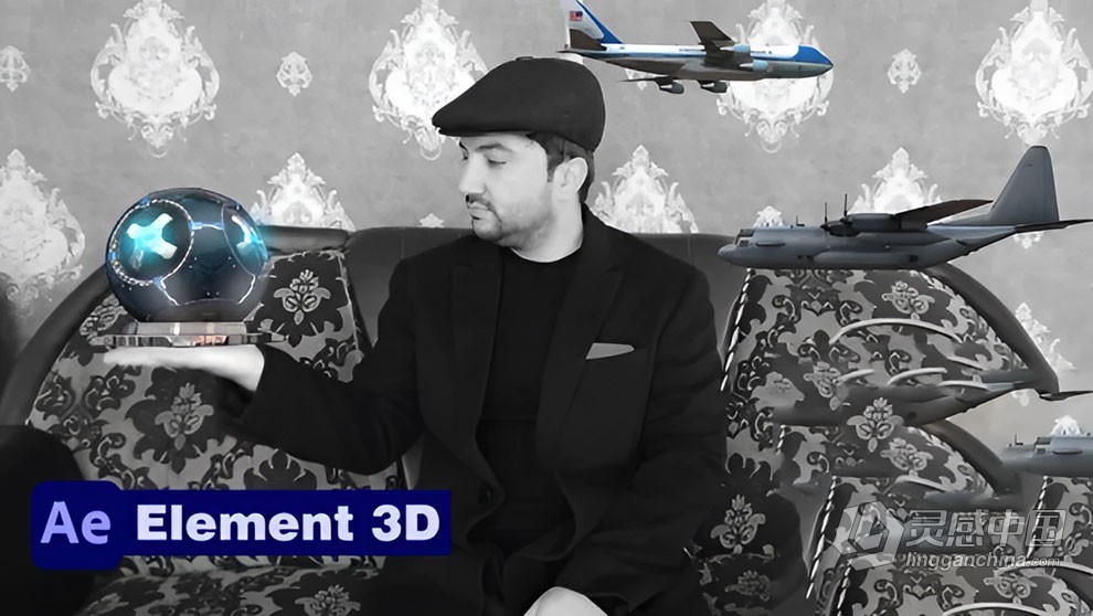 Element 3D插件全面核心技术训练视频教程 Element 3D Plugin Complete Course  灵感中国网 www.lingganchina.com