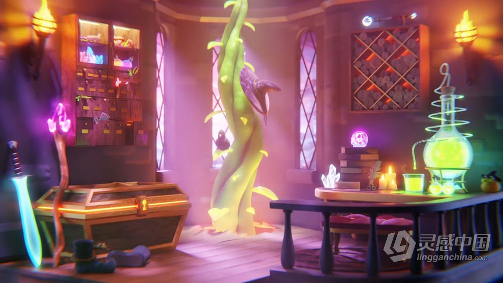 Blender 3D魔法屋材质技术核心训练视频教程 Blender 3D - The Magic of Materials  灵感中国网 www.lingganchina.com