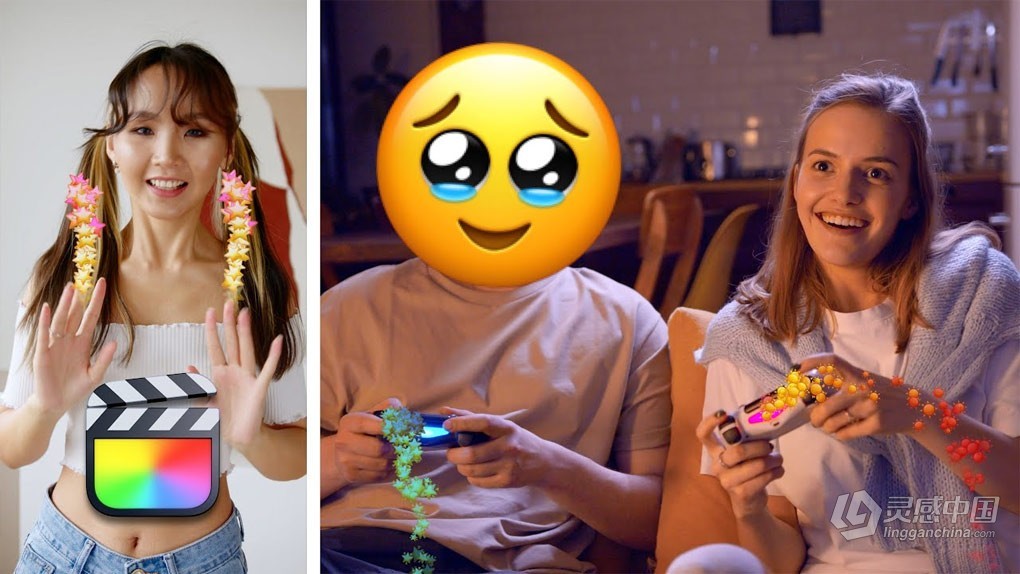 39种魔法闪光粒子表情符号视频叠加效果转场动画FCPX插件 funwithstuff – Emojisplosion  灵感中国网 www.lingganchina.com