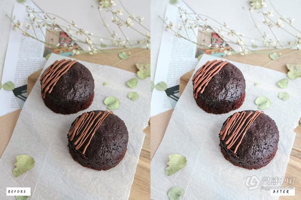 12种蛋糕冰激凌美食调色LR预设 12 Perfect Cake Lightroom Presets  灵感中国网 www.lingganchina.com