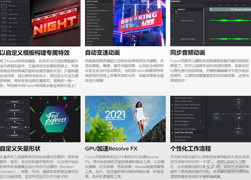 Blackmagic Fusion Studio 19.0b4 Build39 影视后期特效合成软件 Win/Mac中文版下载  灵感中国网 www.lingganchina.com