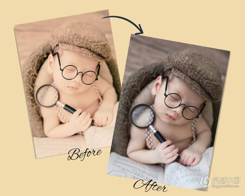 500组新生儿调色Lightroom预设 500+ Newborn Baby Mom Lightroom Presets  灵感中国网 www.lingganchina.com