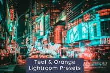 INS蓝绿橙色电影风光调色Lightroom预设 Teal & Orange Lightroom Presets