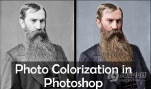 PS人像黑白照片添加色彩修饰视频教程 Photo Colorization in Photoshop 2020 with Jonathon Parker