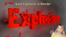 Blender快速爆炸粒子飘散特效制作视频教程 中文字幕